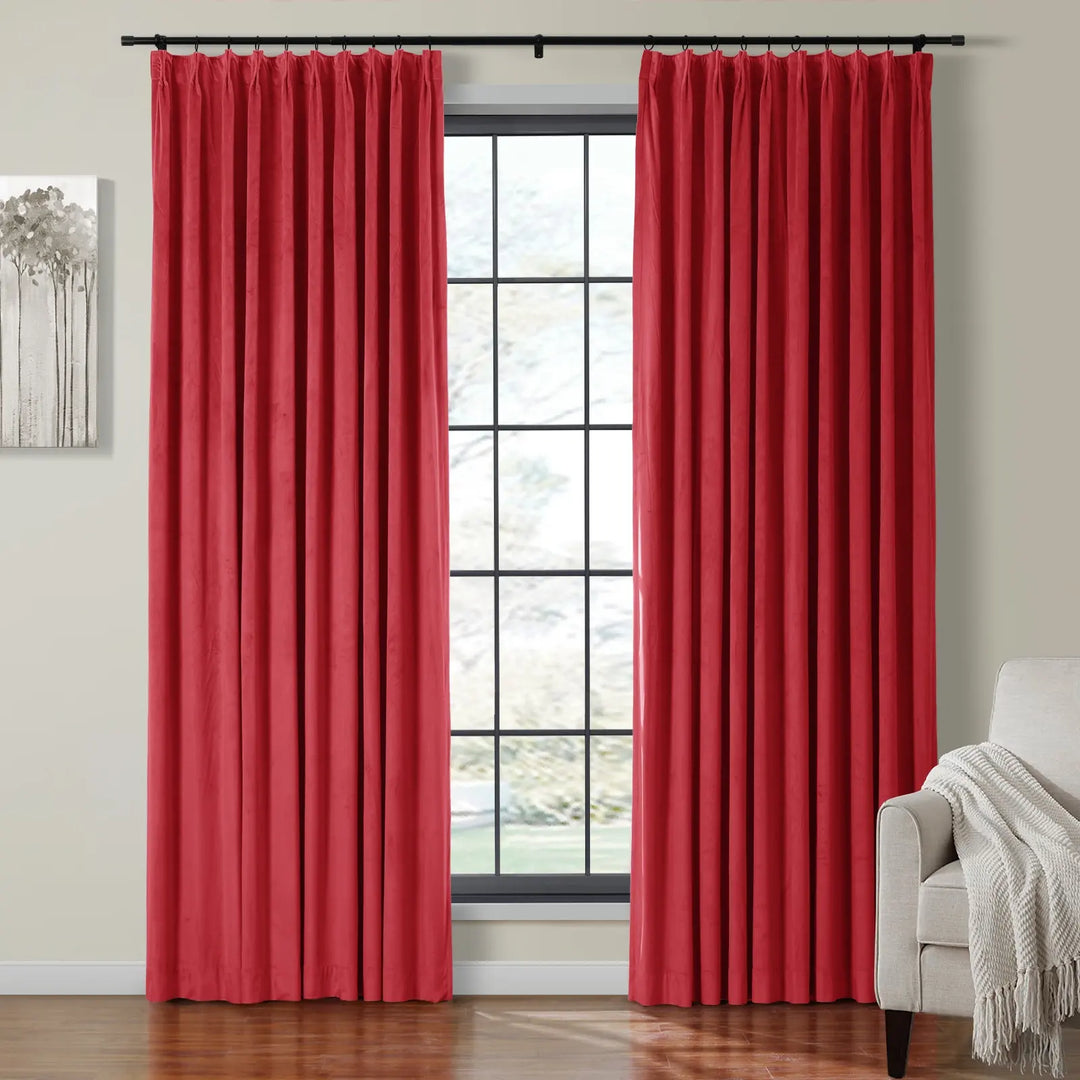 Leon Velvet Curtain Pinch Pleat