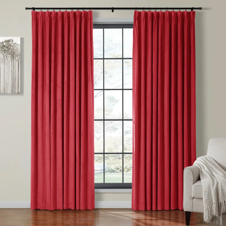 Leon Velvet Curtain Pinch Pleat