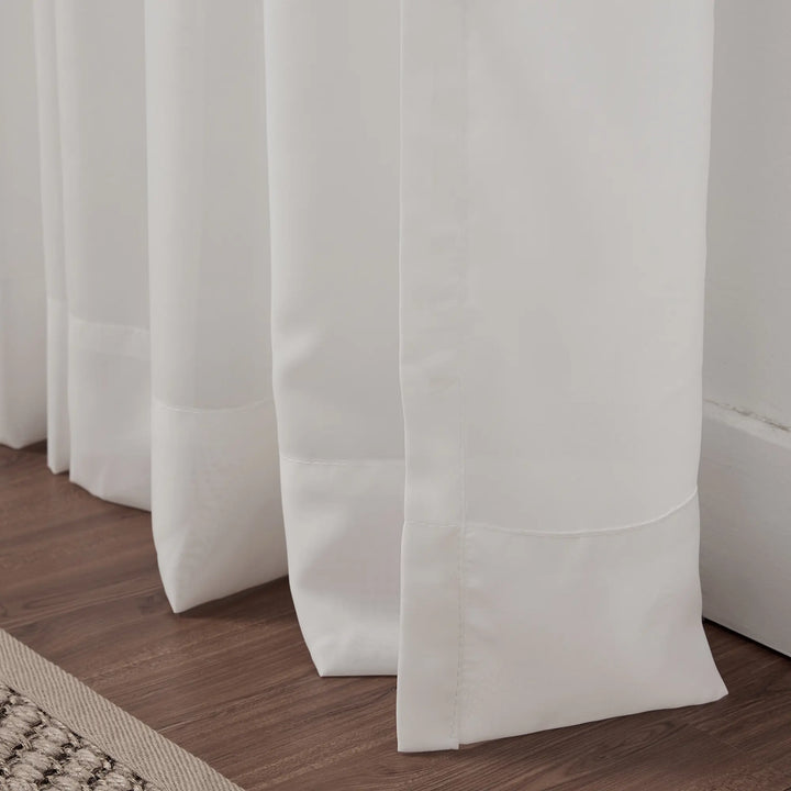 Justin White Sheer Curtain Grommet