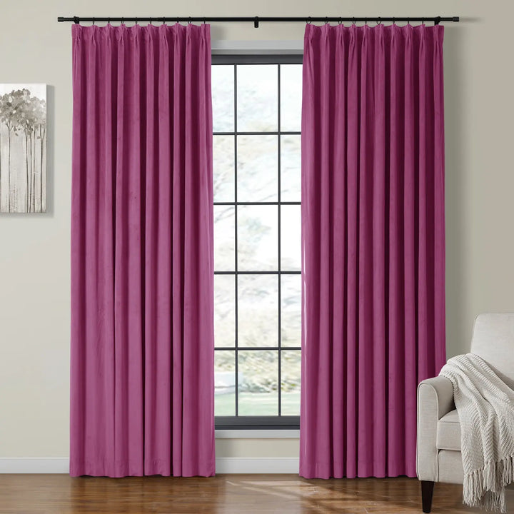 Leon Velvet Curtain Pinch Pleat