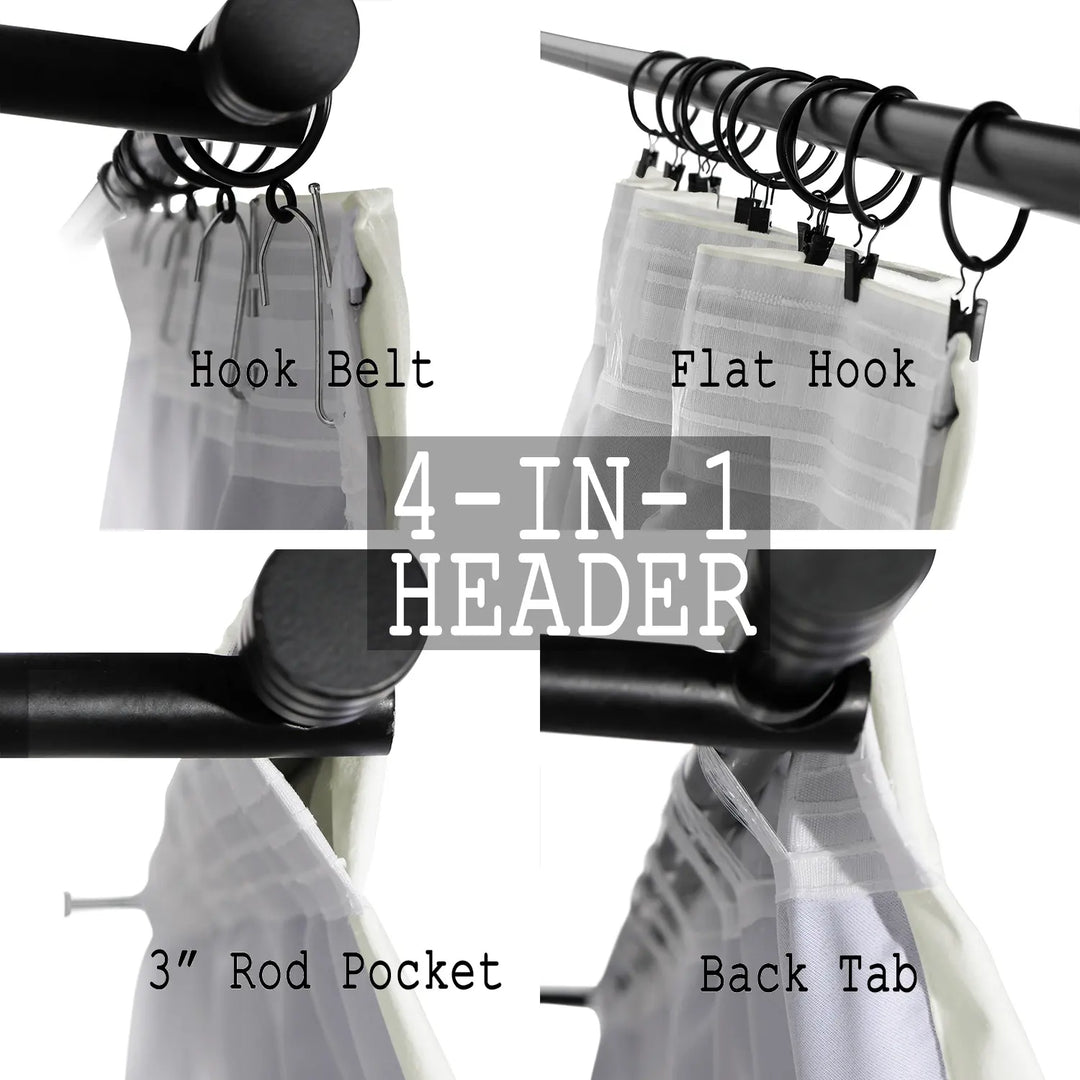 Leon Velvet Curtain 4-In-1