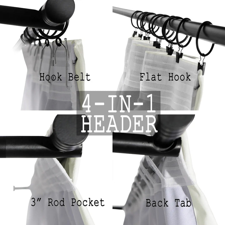 Leon Velvet Curtain 4-In-1