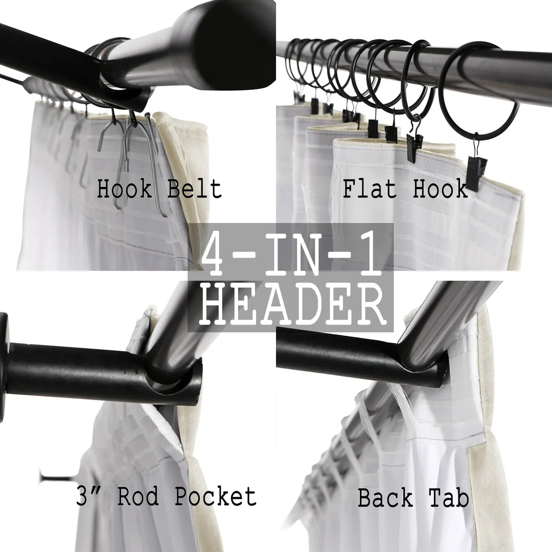 Leon Velvet Curtain 4-In-1