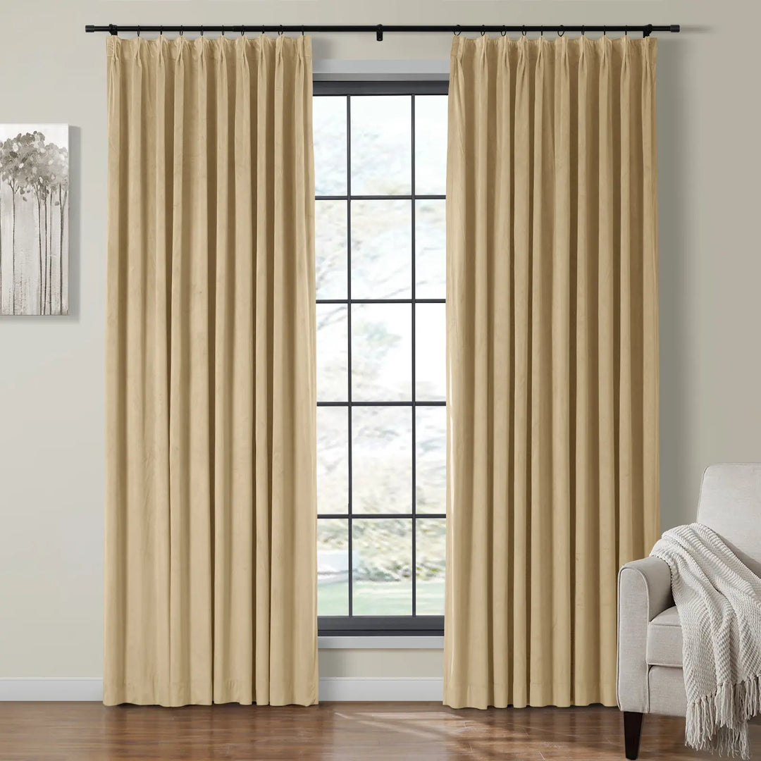 Leon Velvet Curtain Pinch Pleat