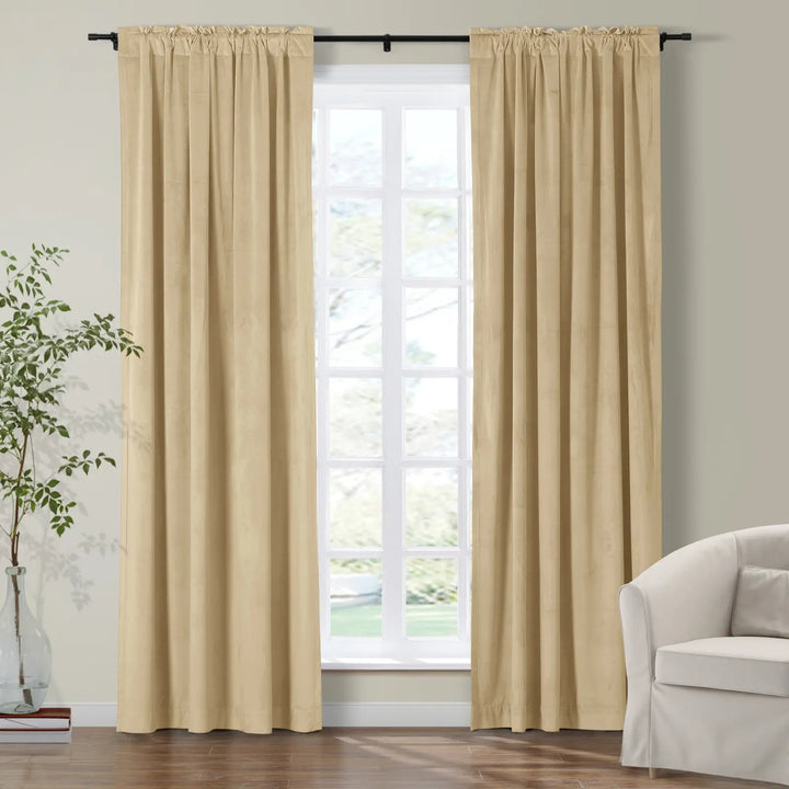 Leon Velvet Curtain 4-In-1
