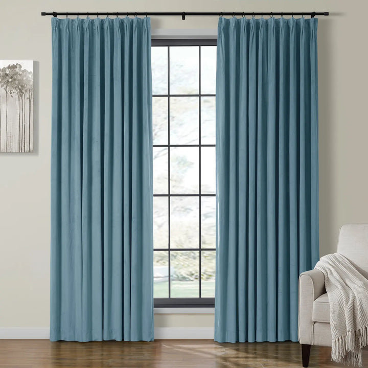 Leon Velvet Curtain Pinch Pleat