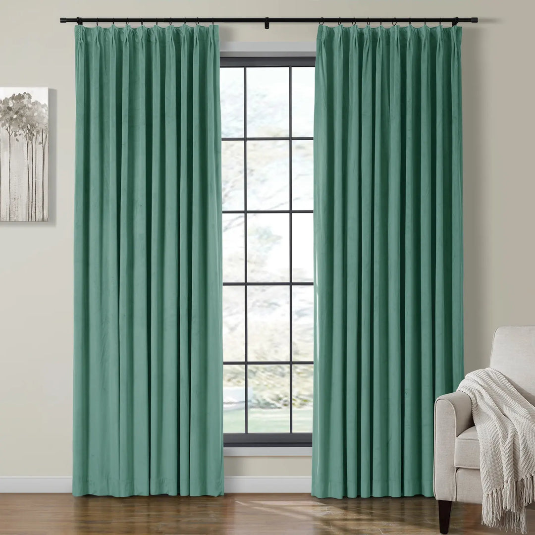 Leon Velvet Curtain Pinch Pleat