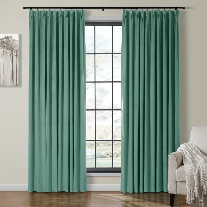 Leon Velvet Curtain Pinch Pleat