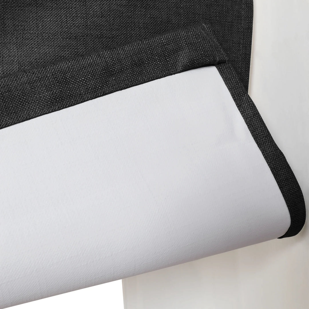 Nash Polyester Linen Blackout Roman Shade Cordless