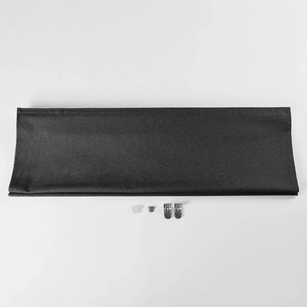 Nash Polyester Linen Blackout Roman Shade Cordless