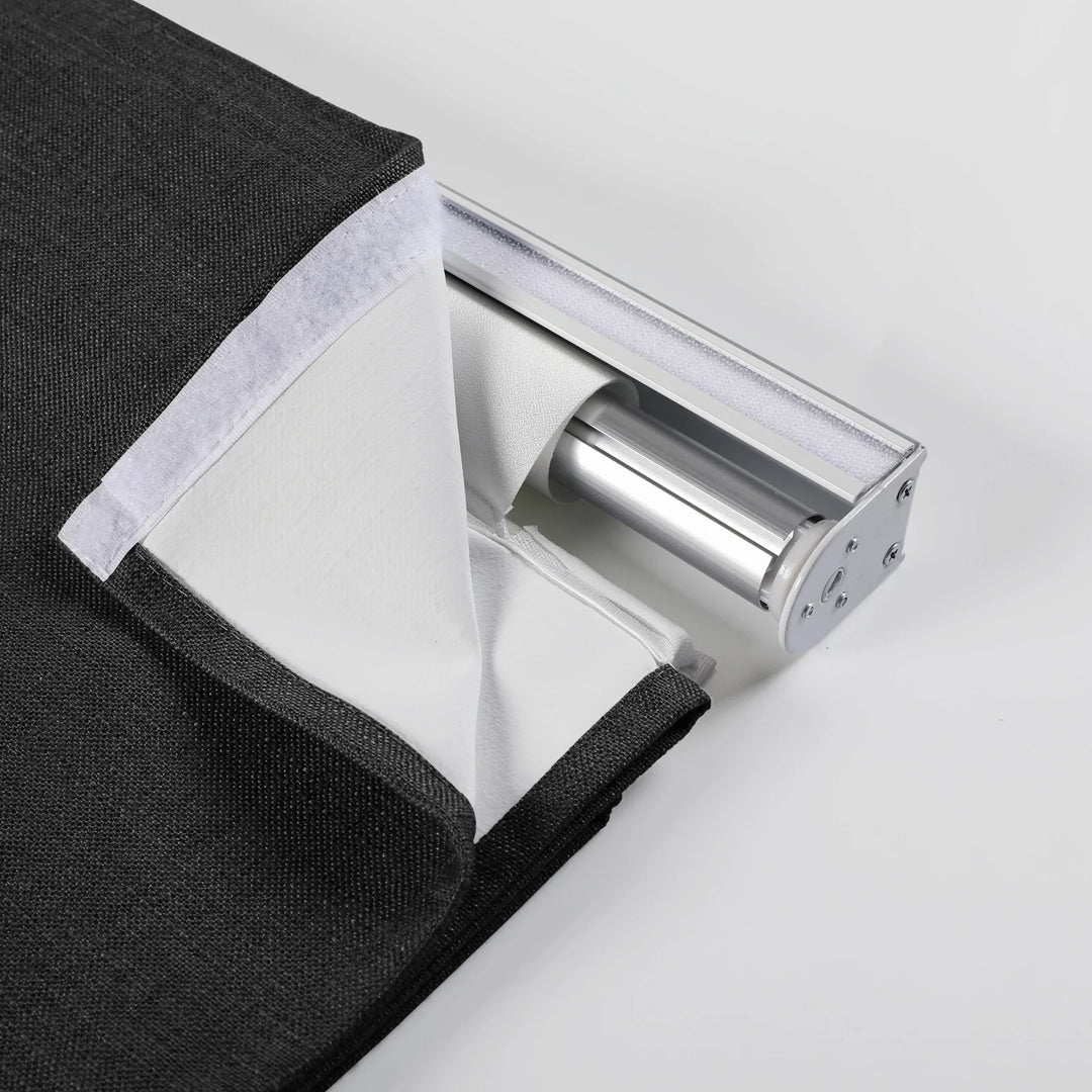 Nash Polyester Linen Blackout Roman Shade Cordless