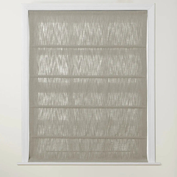 Chadmade Cary Linen Cordless Plain Roman Roman Shade