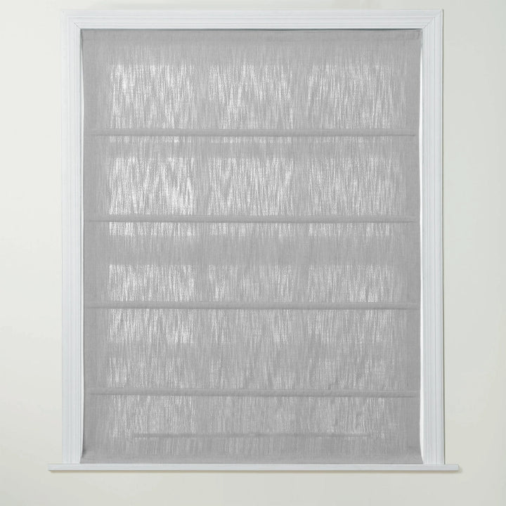 Chadmade Cary Linen Cordless Plain Roman Roman Shade