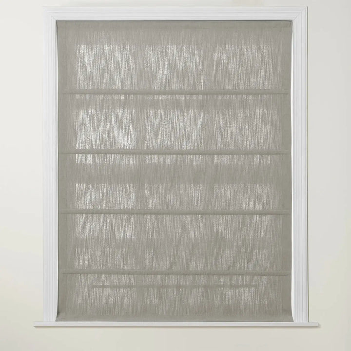 Chadmade Cary Linen Cordless Plain Roman Roman Shade