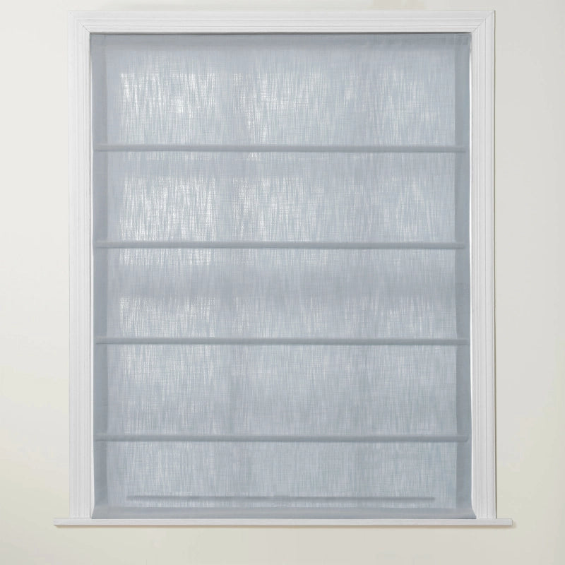 Chadmade Cary Linen Cordless Plain Roman Roman Shade