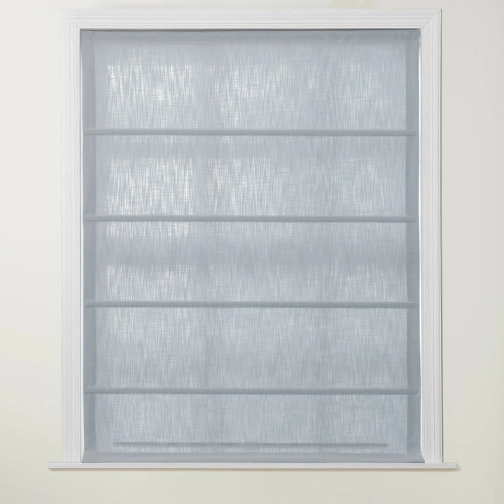 Chadmade Cary Linen Cordless Plain Roman Roman Shade