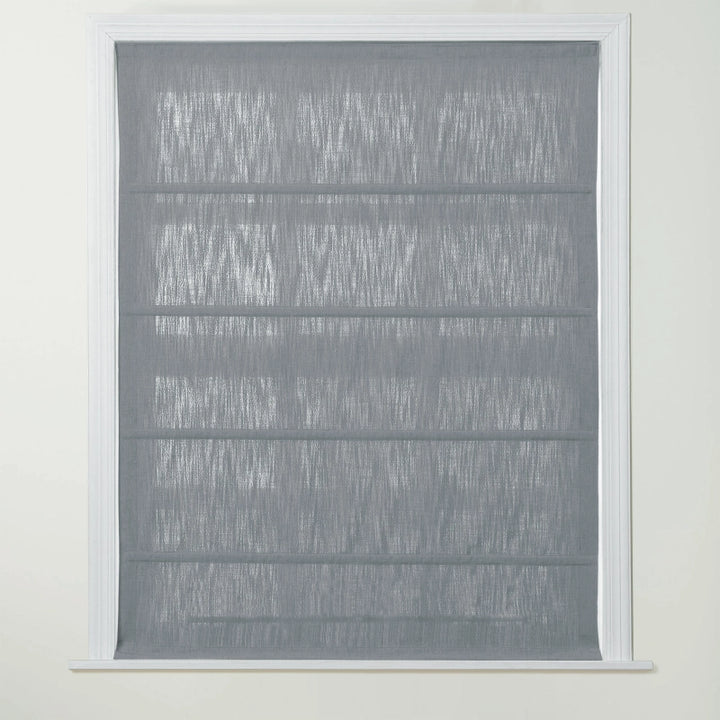 Chadmade Cary Linen Cordless Plain Roman Roman Shade