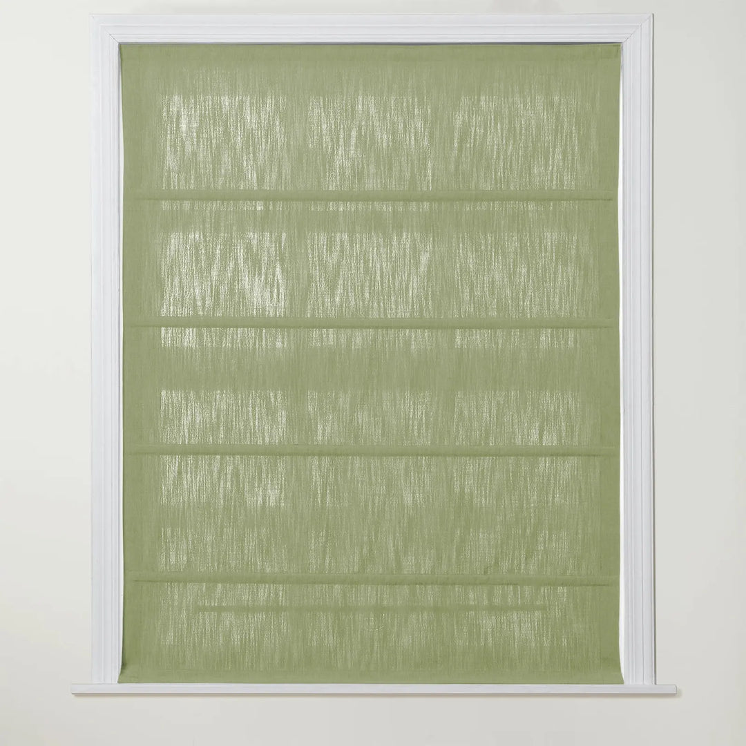 Chadmade Cary Linen Cordless Plain Roman Roman Shade