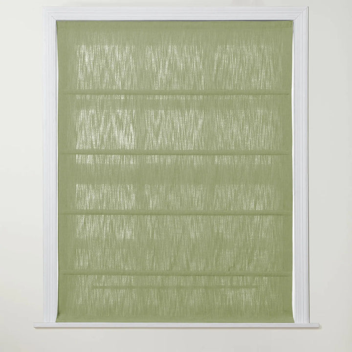 Chadmade Cary Linen Cordless Plain Roman Roman Shade