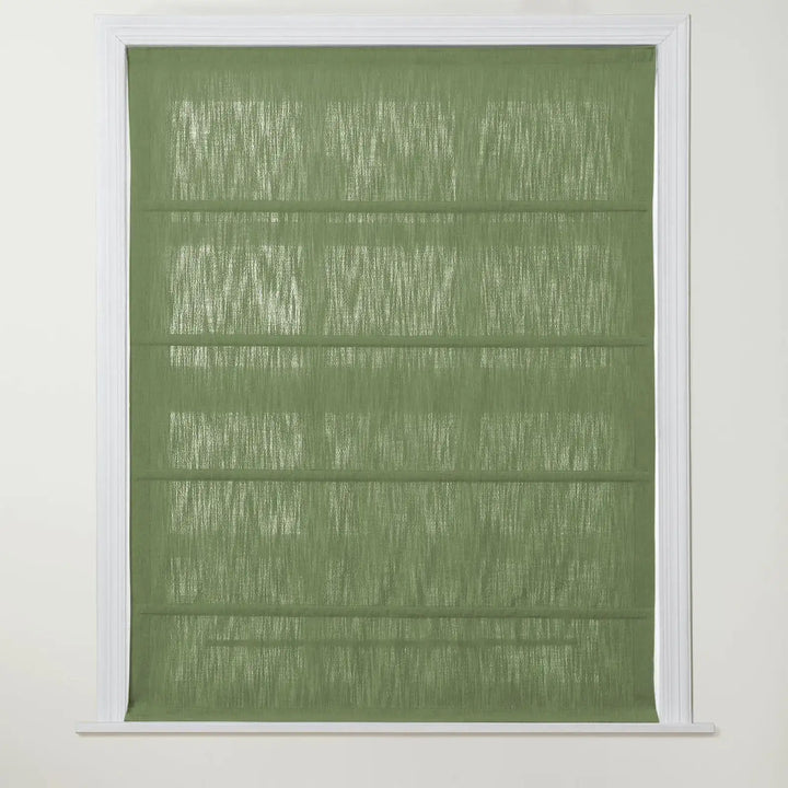 Chadmade Cary Linen Cordless Plain Roman Roman Shade