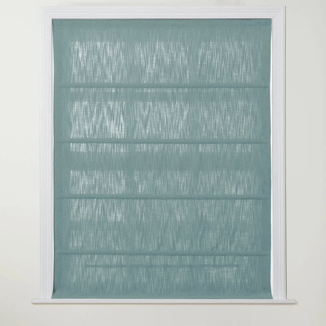 Chadmade Cary Linen Cordless Plain Roman Roman Shade