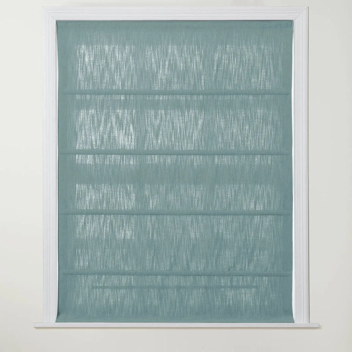 Chadmade Cary Linen Cordless Plain Roman Roman Shade