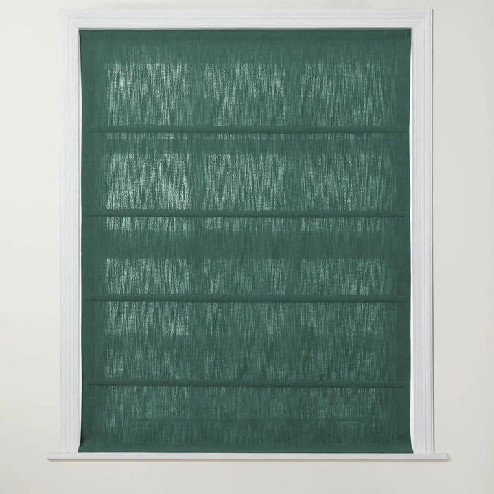 Chadmade Cary Linen Cordless Plain Roman Roman Shade