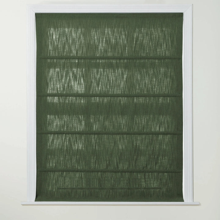 Chadmade Cary Linen Cordless Plain Roman Roman Shade