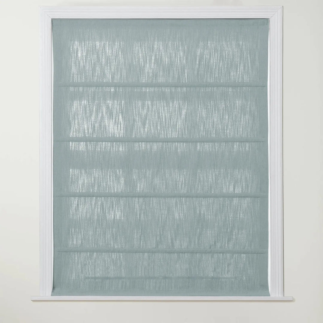 Chadmade Cary Linen Cordless Plain Roman Roman Shade