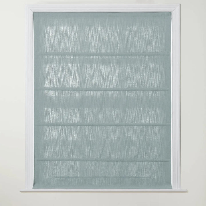 Chadmade Cary Linen Cordless Plain Roman Roman Shade