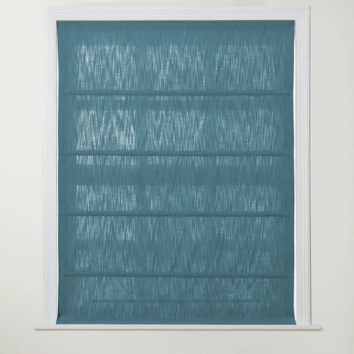 Chadmade Cary Linen Cordless Plain Roman Roman Shade