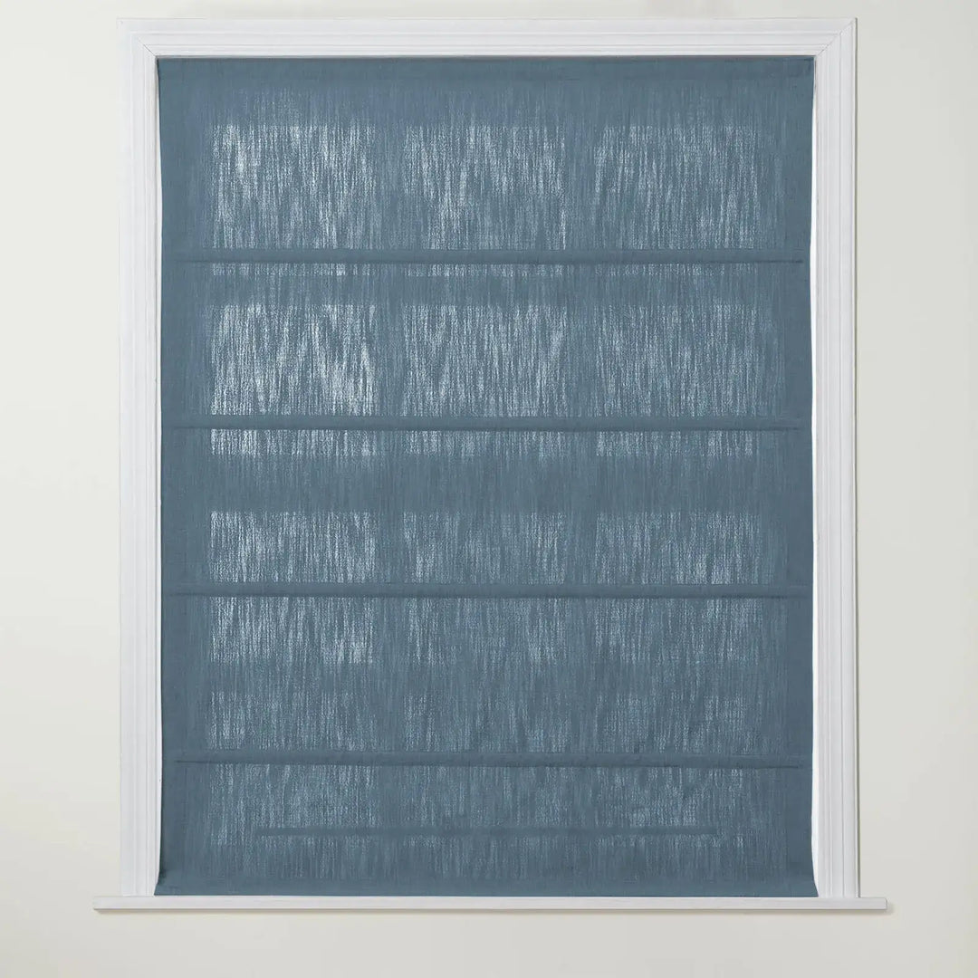 Chadmade Cary Linen Cordless Plain Roman Roman Shade