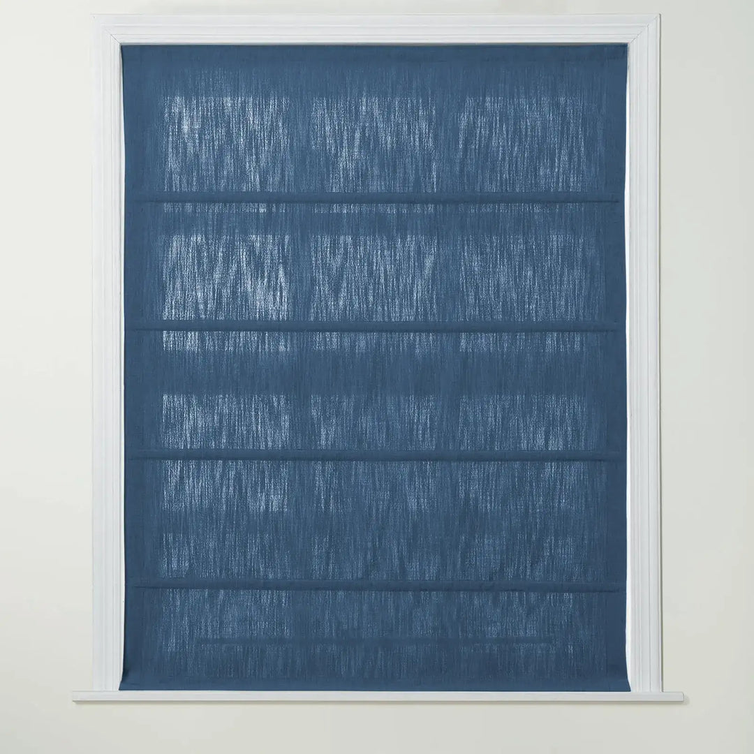 Chadmade Cary Linen Cordless Plain Roman Roman Shade