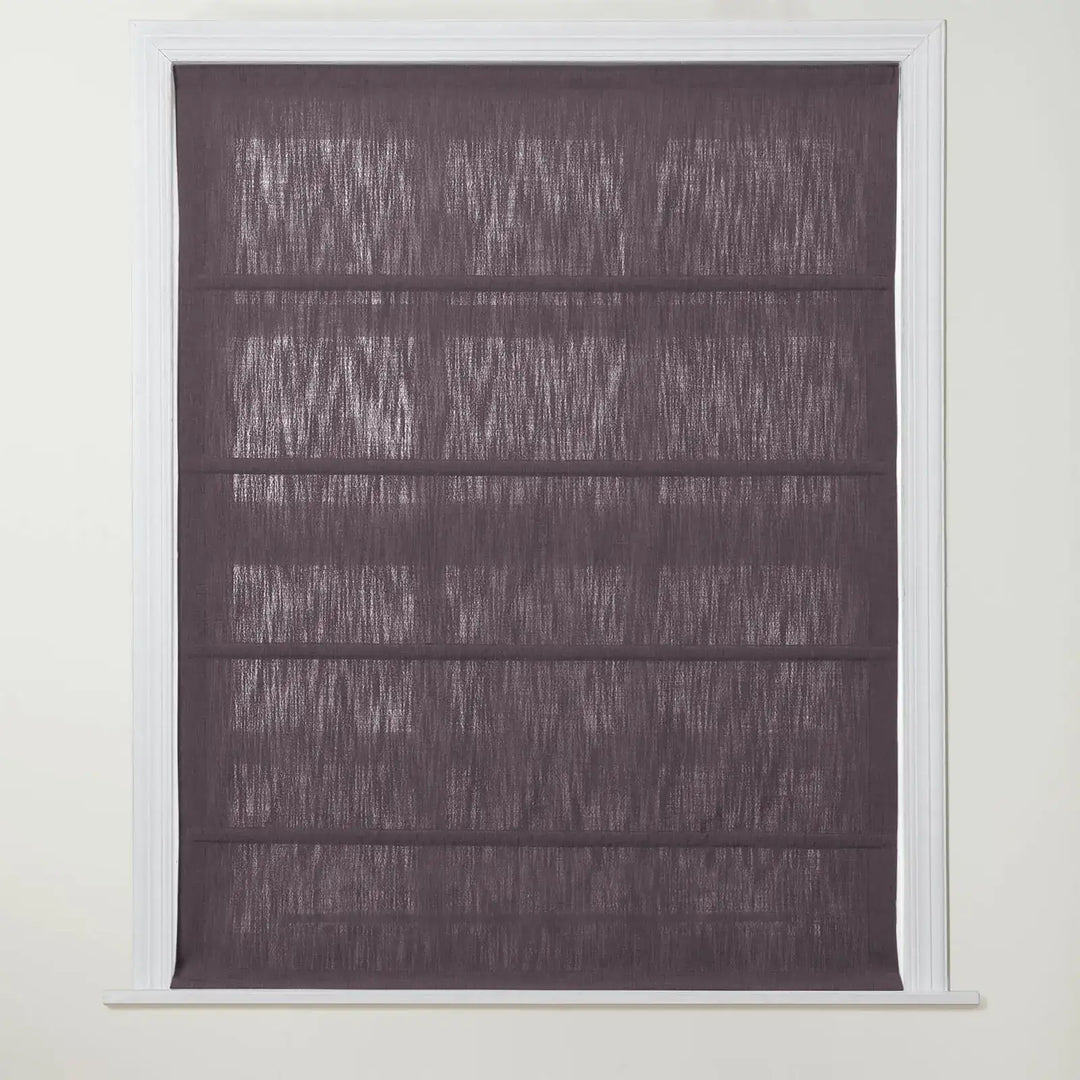 Chadmade Cary Linen Cordless Plain Roman Roman Shade