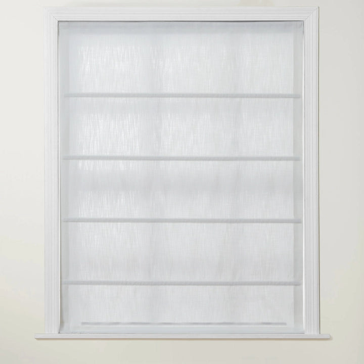 Chadmade Cary Linen Cordless Plain Roman Roman Shade