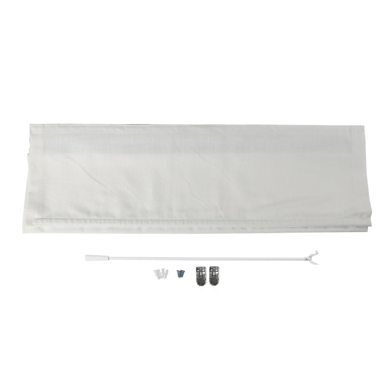 Chadmade Cary Linen Cordless Plain Roman Roman Shade