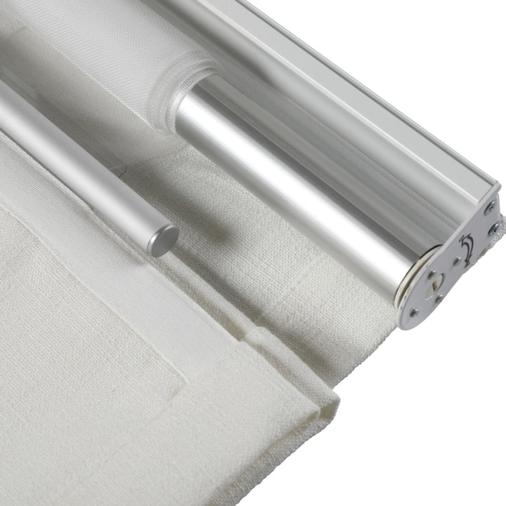 Chadmade Cary Linen Cordless Plain Roman Roman Shade