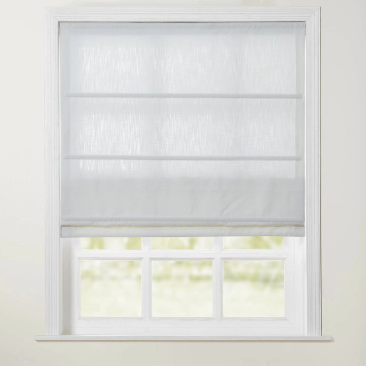 Chadmade Cary Linen Cordless Plain Roman Roman Shade