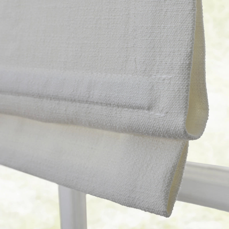 Chadmade Cary Linen Cordless Plain Roman Roman Shade