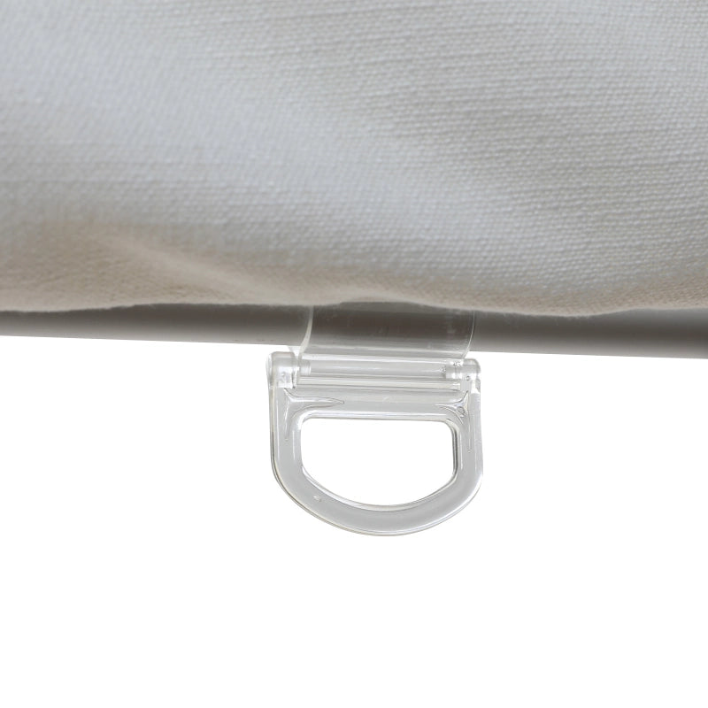 Chadmade Cary Linen Cordless Plain Roman Roman Shade