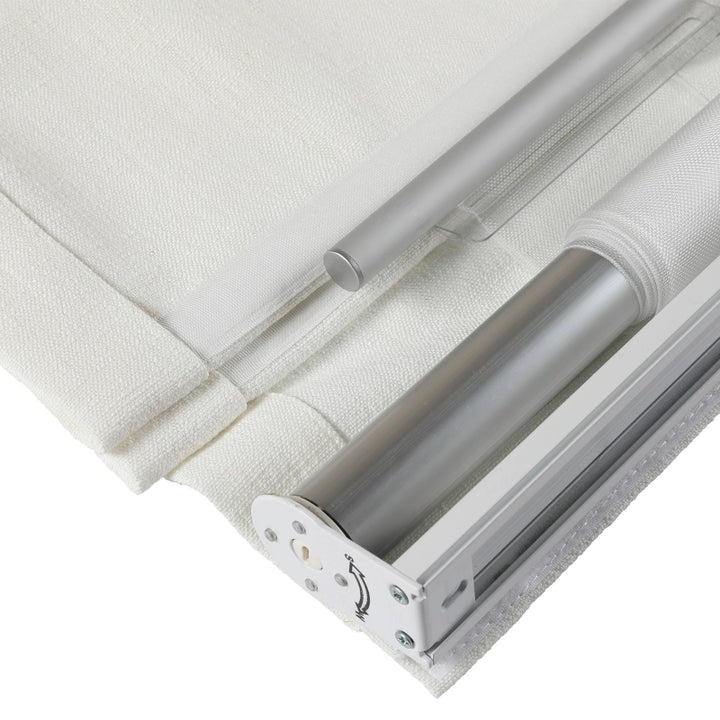 Chadmade Cary Linen Cordless Plain Roman Roman Shade