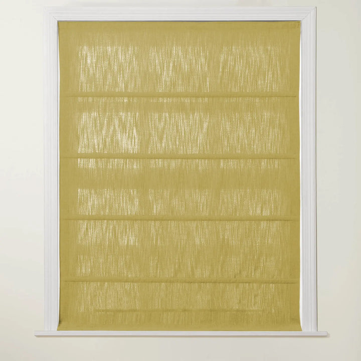 Chadmade Cary Linen Cordless Plain Roman Roman Shade