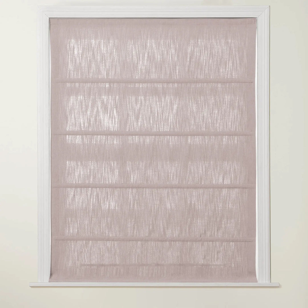 Chadmade Cary Linen Cordless Plain Roman Roman Shade