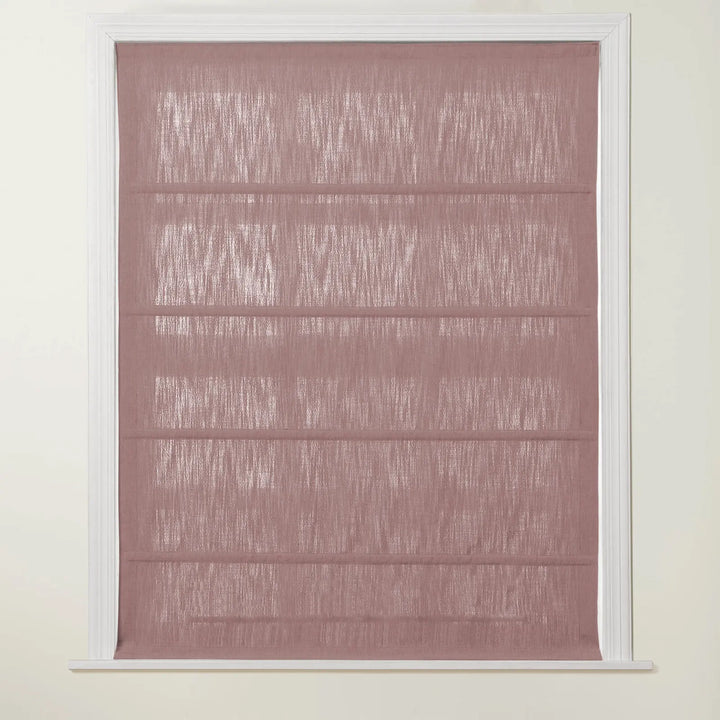 Chadmade Cary Linen Cordless Plain Roman Roman Shade