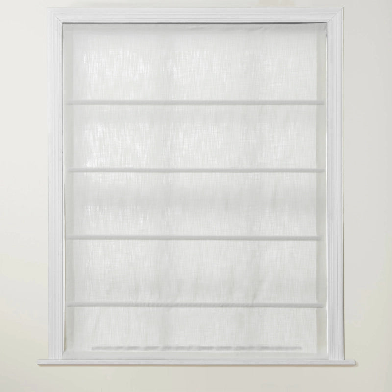 Chadmade Cary Linen Cordless Plain Roman Roman Shade