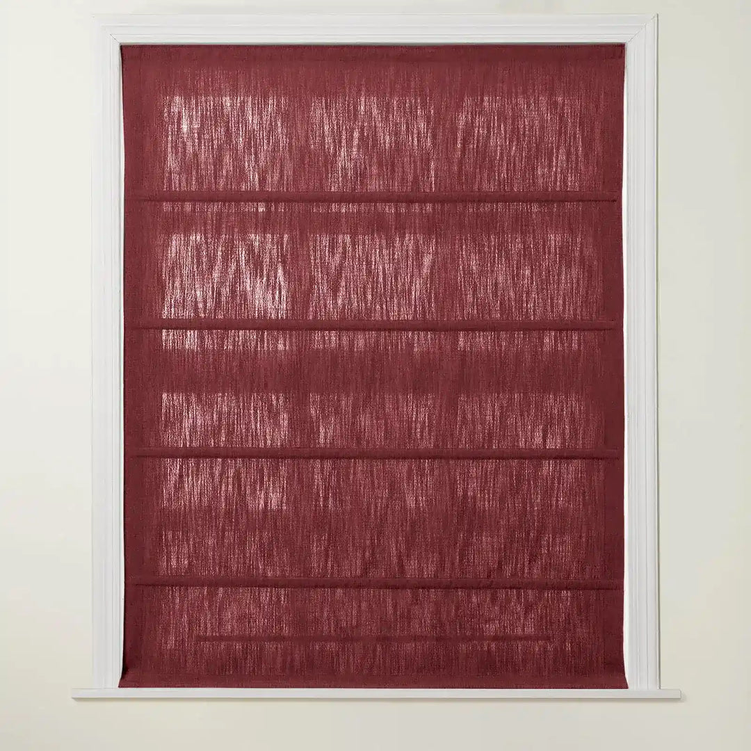 Chadmade Cary Linen Cordless Plain Roman Roman Shade