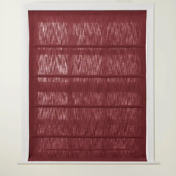 Chadmade Cary Linen Cordless Plain Roman Roman Shade