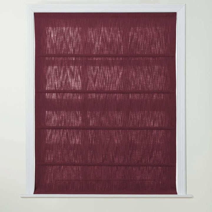 Chadmade Cary Linen Cordless Plain Roman Roman Shade