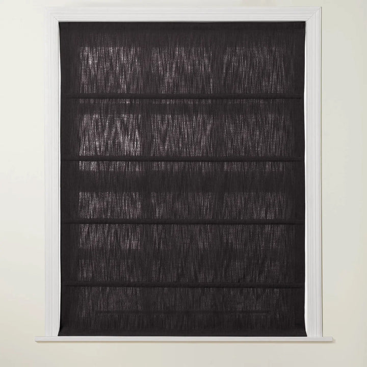 Chadmade Cary Linen Cordless Plain Roman Roman Shade