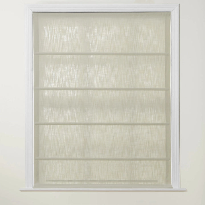 Chadmade Cary Linen Cordless Plain Roman Roman Shade